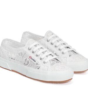 NEW SUPERGA 2750 Macrame  Lace up Sneakers WHITE 36(us6)